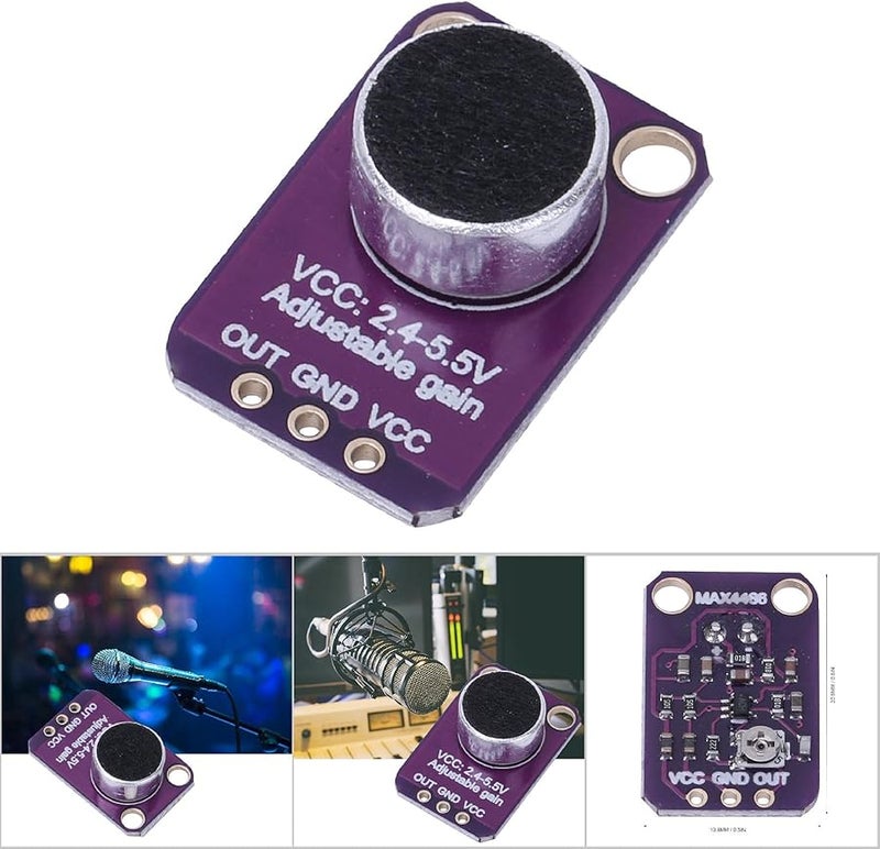 MAX4466 Microphone Amplifier Module High Gain Sound Sensor 112dB PSRR 126dB CMRR - Image 5